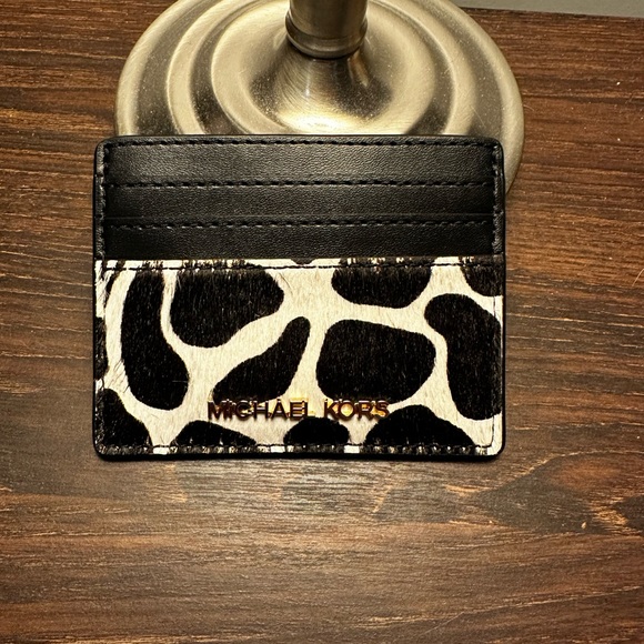 MICHAEL Michael Kors Handbags - Michael Kors Jet Set Calf Hair Card Holder!